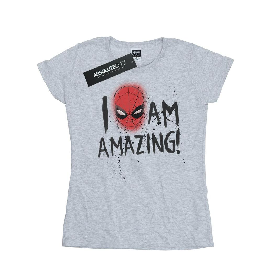 Marvel Womens/Ladies Spider-Man I Am Amazing Cotton T-Shirt