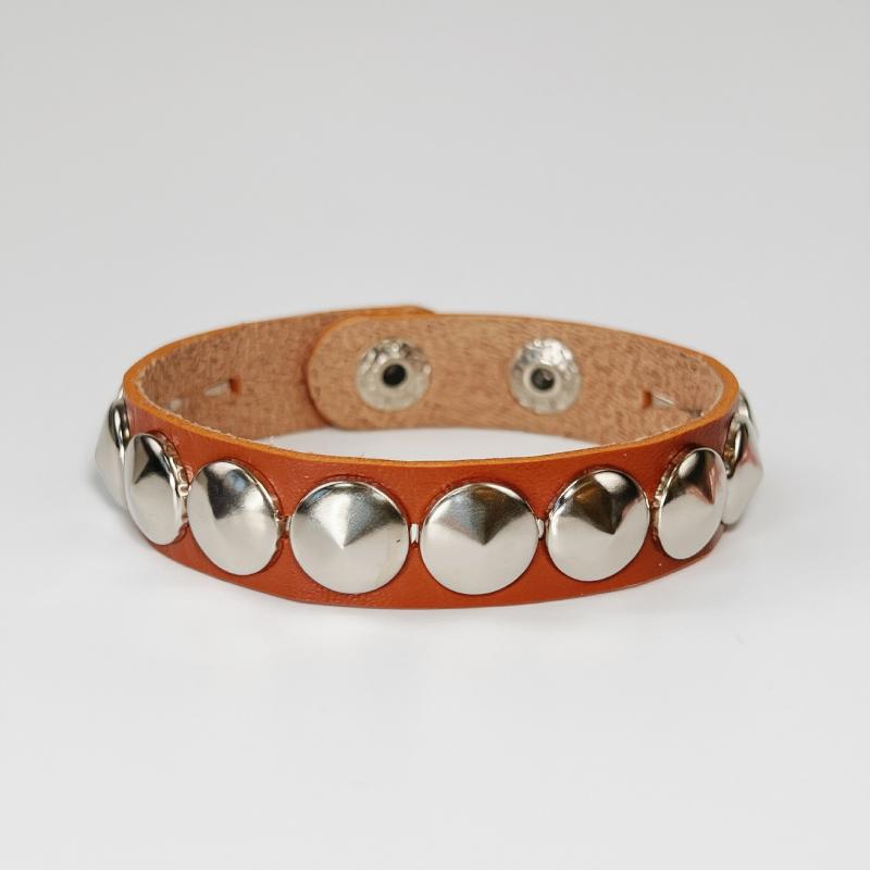 Punk Rivet Chain Bracelet Spike Leather Rock Style Metal Bracelet Wristbands Unisex Leather Bracelet