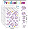 Plants and flowers glass window decoration stickers pvc static stickers warm decoration colorful flowers