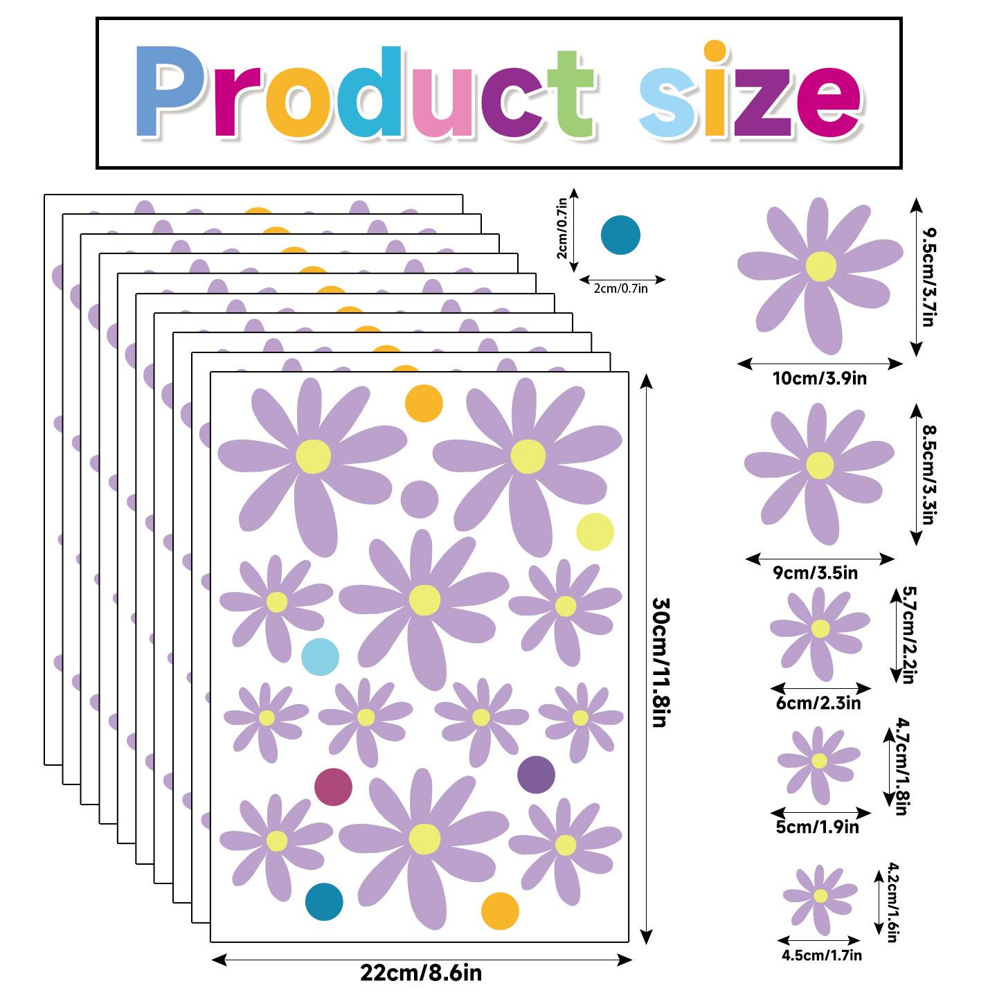 

Растения и цветы наклейки для украшения стеклянных окон пвх статические наклейки теплое украшение красочные цветы Purple Daisy