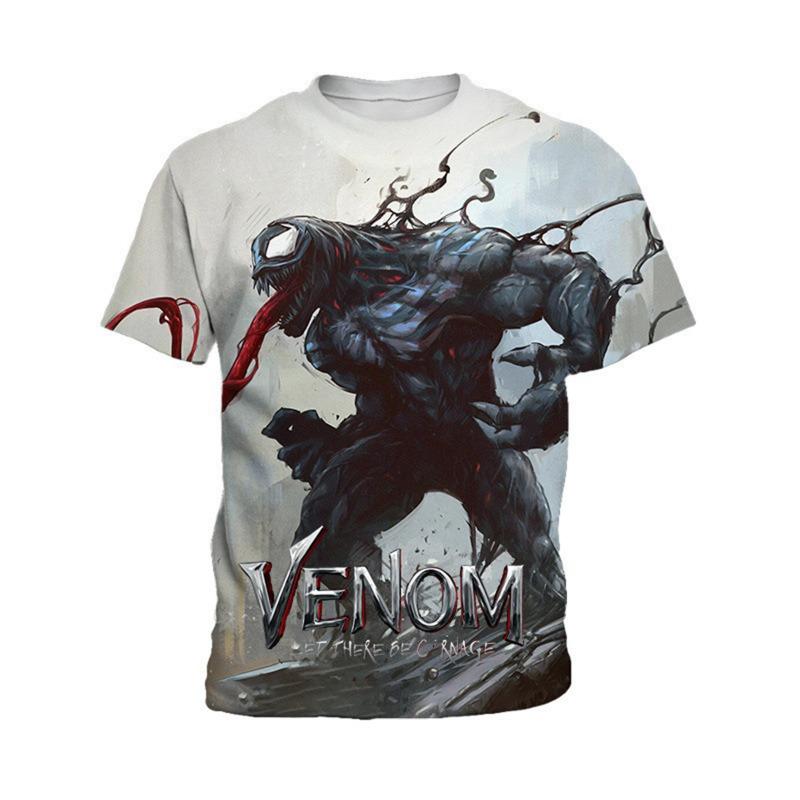 Sports Short Sleeves, 3D Printed  Short Sleeves, "Marvel Universe" Character Print, Sports Breathable Short Sleeves