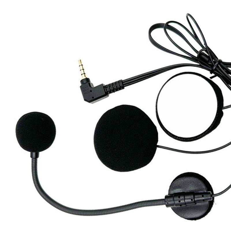 3.5mm Earpiece Microphone Speaker Motorcycle Headphones Intercom Interphones Mic for Half-Covered Helmets Headsets