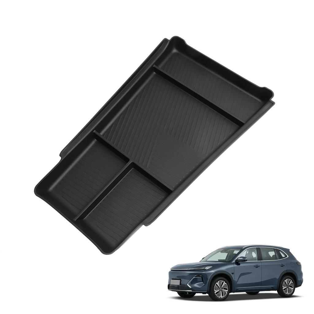 For Geely Starray EM-i 2026 2026 Central Lower Layer Tray TPE Center Console Storage Box Organizer Car Interior Accessories