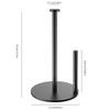 Stainless Steel Vertical Desktop Tissue and Toilet Paper Holder for Hotel Kitchen