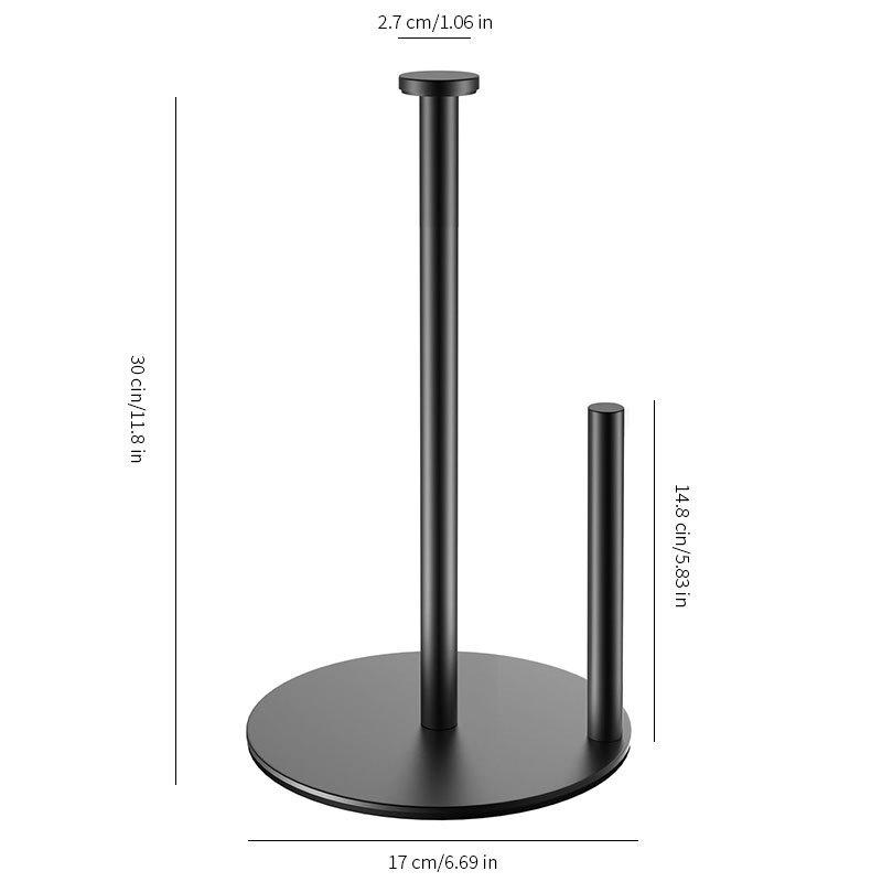 Stainless Steel Vertical Desktop Tissue and Toilet Paper Holder for Hotel Kitchen
