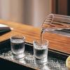 12pcs Set Shot Glass 20ml European Style Baijiu Vertical Spirits Cups Transparent Wine Cup Drinking Glasses Household Drinkware