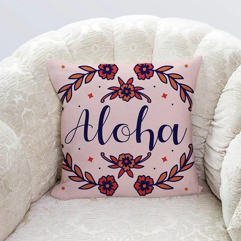 45x45cm Cute Cartoon Series Polyester Hold Pillowcase Kawaii Home Decoration Living Room Sofa Chair Car Bed Cushion Cover