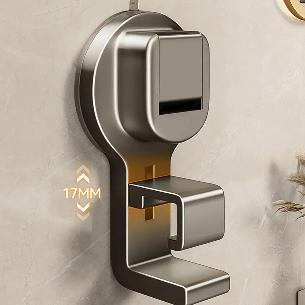 New Suction Cup Washbasin Hook Wall Mounted Reusable Towel Racks Waterproof Adjustable Bathroom Storage Rack