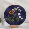 Embroidery Kit Stitch Cloth with Floral Pattern for Wall Decor