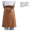 Grembiule Mezzo in Ecopelle per Uomo Donna Impermeabile Resistente all'Olio Grembiule da Cucina con Cinturino in Vita Regolabile Accessorio Moda da Cucina