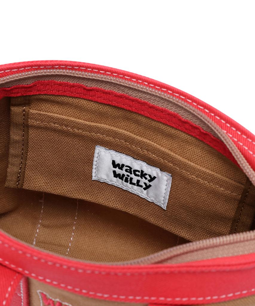Wacky Willy Canvas Mini Tote Bag Pink