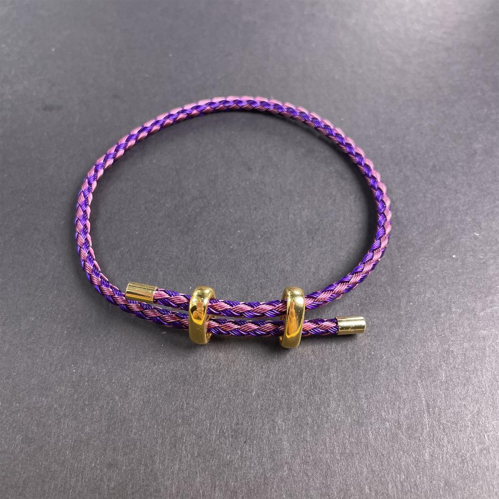 10Pc Luxury Multicolor Fashion Adjustable Bracelet Stainless Steel Wire Waterproof Rope Bracelet Men Women Jewelry Accessories