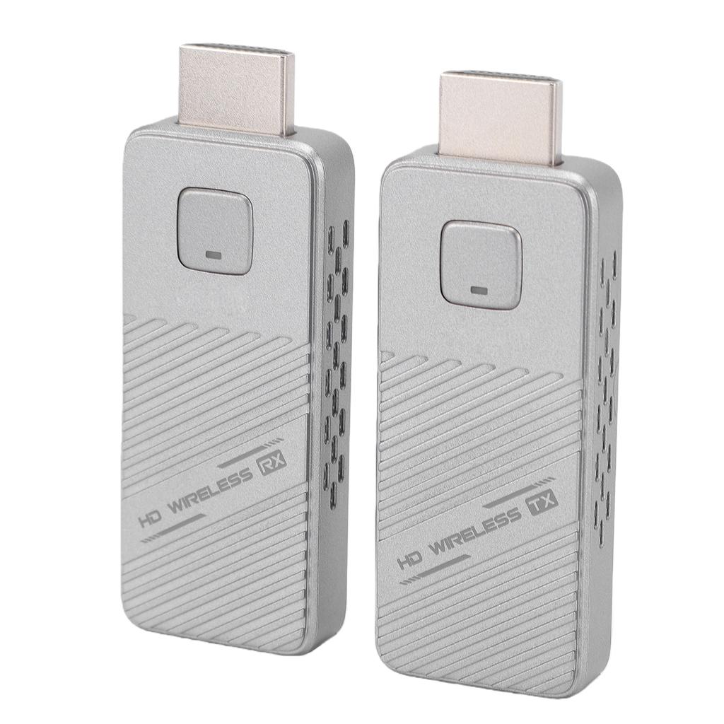 Wireless Video Transmitter and Receiver 4K Decode 1080P Output Dual Band Wireless Display Adapter Extender Kit for