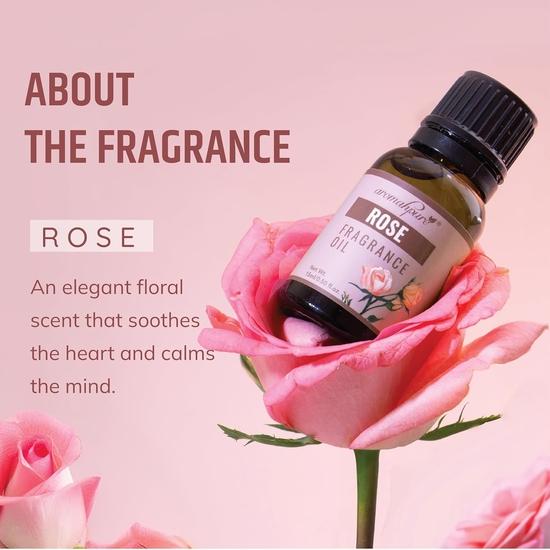 Aromahpure Fragrance Oil | 15 Ml | Rose Aroma Oil for Home Fragrance | Used In Diffusers, Candles, Air Fresheners, Soaps, IFRA Certified