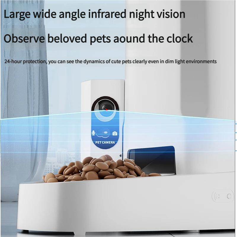 Tuya Wifi Remote Control 3L Large Capacity Smart Automatic Pet Food Dispenser Feeder for Pets