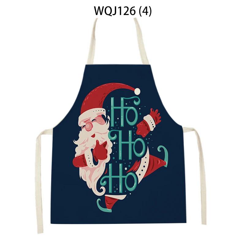 Thuis Vrolijk Kerstmis Serie Keuken Schorten Kerstman Hert Boom Cadeau Bedrukt Vuilafstotend Schort Bakbenodigdheden Kookschorten