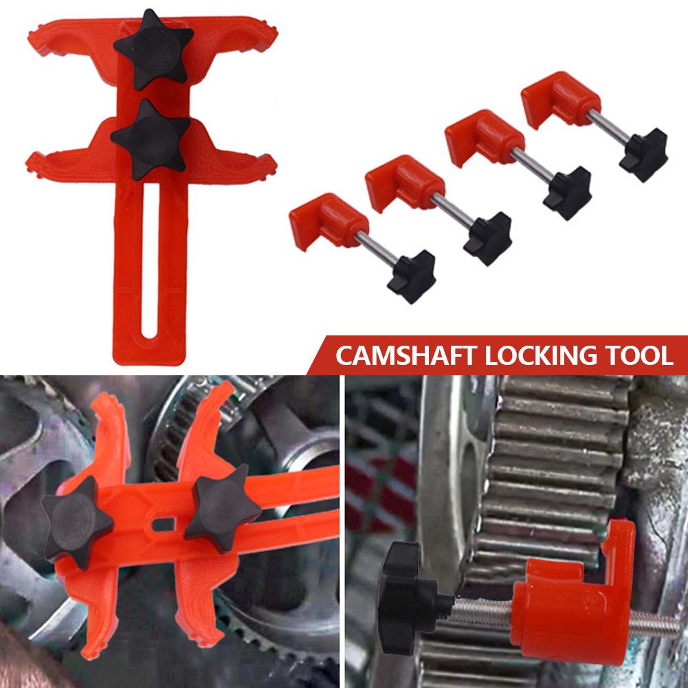 Car Engine Timing Locking Tool 5pcs Universal Double Single Camshaft Retainer Timing Belt Repair Replacement Cam Lock Holder