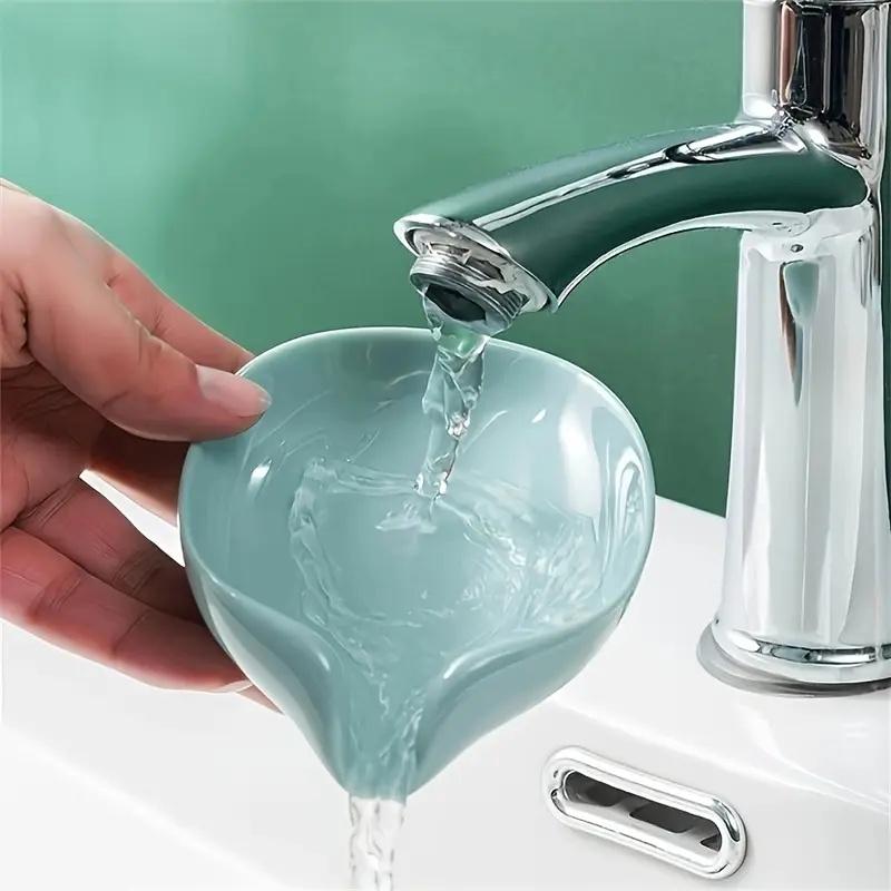 1/2pcs Leaf-shaped Soap Dish Drainage Rack Drill Bathroom Accessory with Suction Cups Non-Slip and Water Free Soap Tray Holder