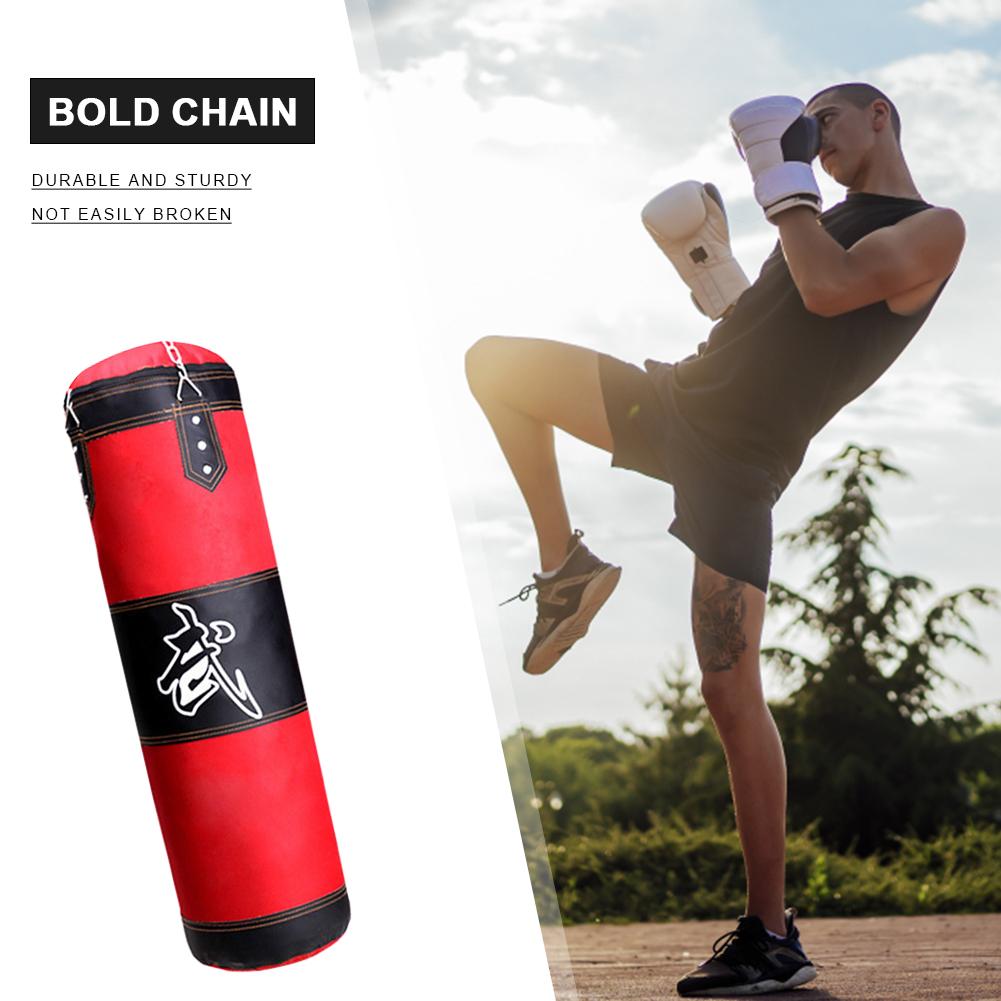 Bounce Back Sandbag Haing Pressure Relief Karate Target Kick with Metal Chain Hook Resist-Hitting Multifunctional for Adult Kids