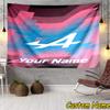Custom Name Al-pine Tapestry Accessories for Bedroom,Livingroom, dormitory Room Wall Hanging Decor, Fan Birthday Gifts