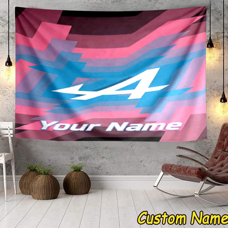 Custom Name Al-pine Tapestry Accessories for Bedroom,Livingroom, dormitory Room Wall Hanging Decor, Fan Birthday Gifts