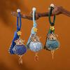 Handmade National Style Brocade Lucky Bag Pendant with Tassel - Cultural and Creative Gift