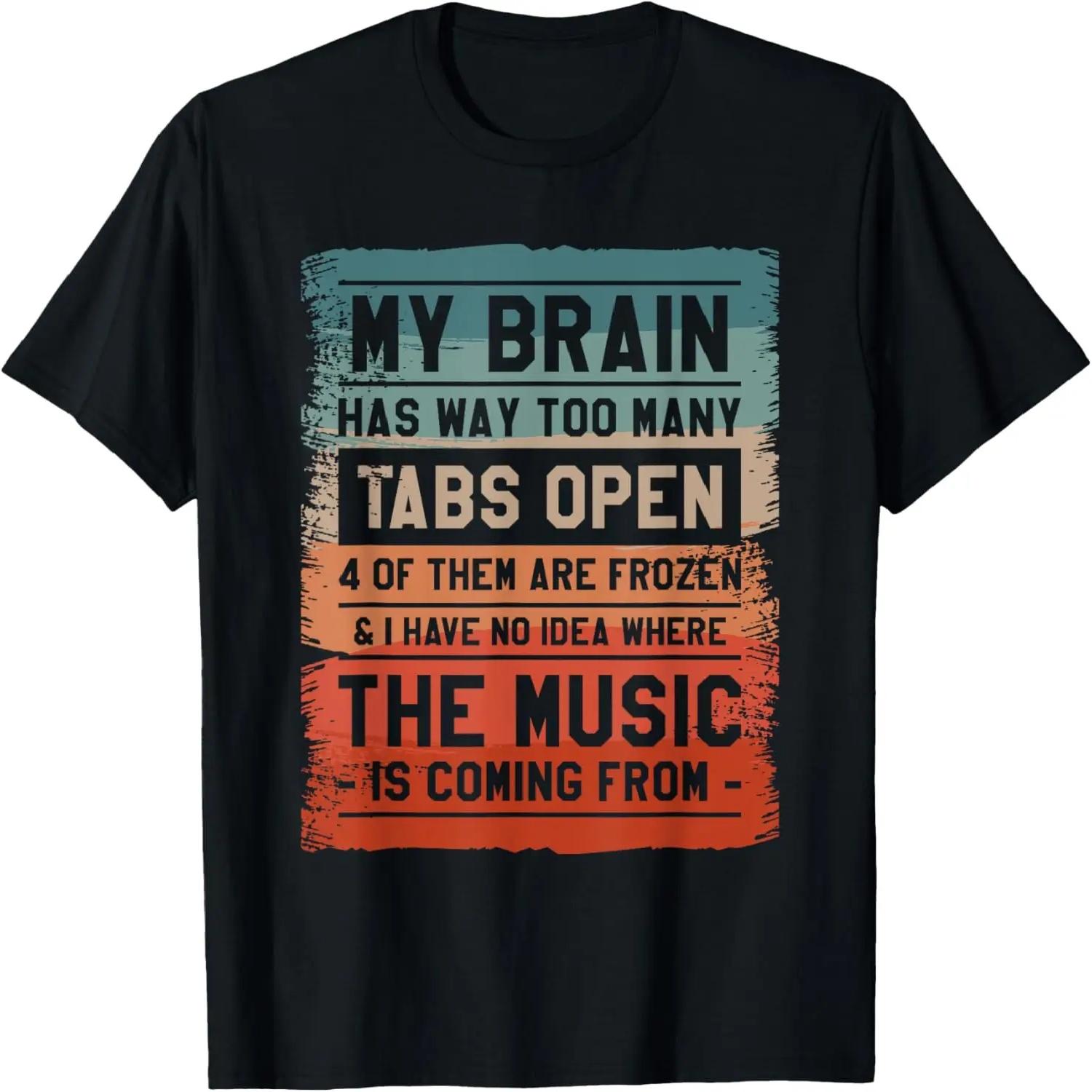 В моей голове слишком много открытых вкладок, 4 из них зависли Футболка S чёрный