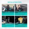 2 Pack Car Cup Holder Expander Adapter (Adjustable) This Hill All Purpose Cup Holder Expander For Car With Rubber Fits Less Than 5.51" Large Bottles