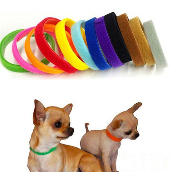 12Pcs Adjustable Pet Collar Anti-lost Soft Name ID Collar for Dog