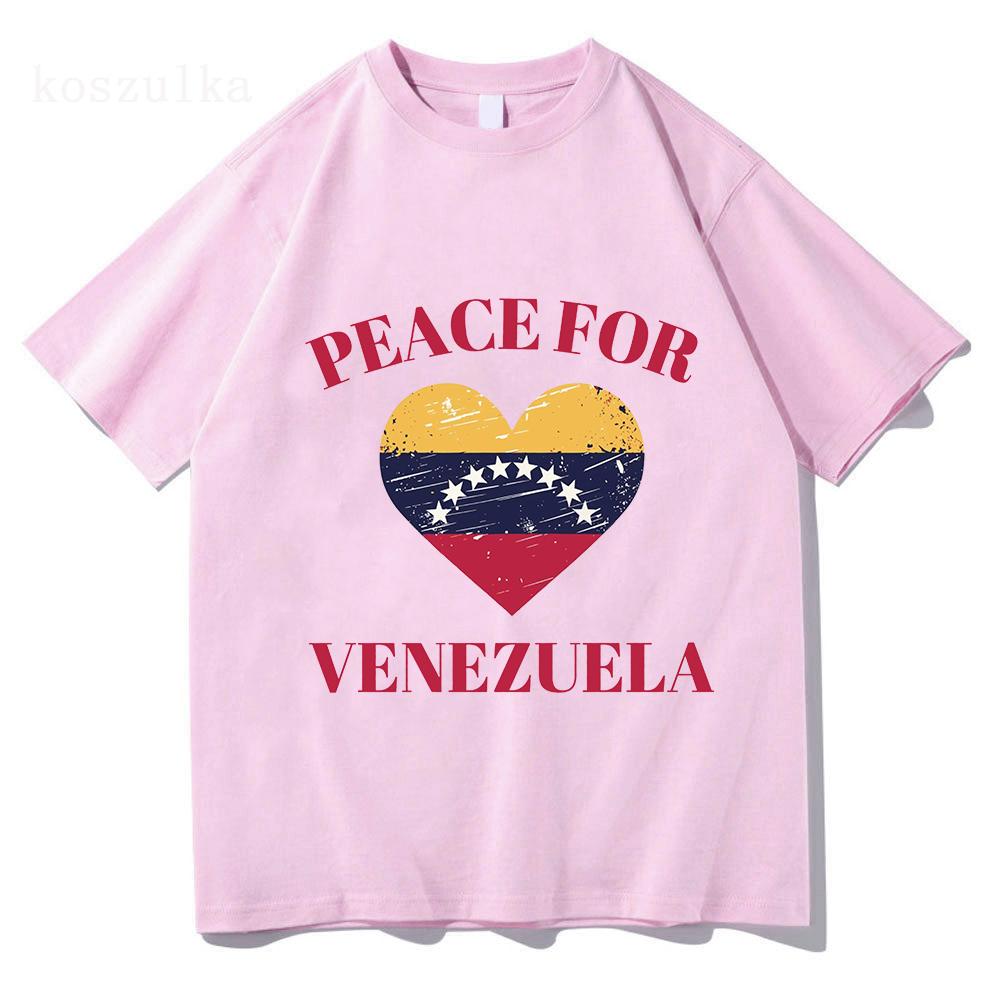 Freedom Venezuela Graphic T-shirt Cotton Short Sleeve Loose Male Tshirts Unisex Hip Hop Streetwear Casual Men Women T Shirt Top