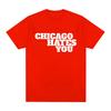 Men Fashion Hip Hop Oversized T Shirt Casual Cotton Short Sleeve Tshirts Rapper Chief Keef Chicago Hates You Same Style Tshirt