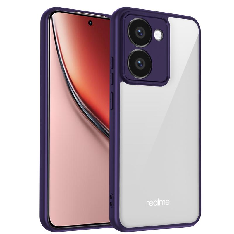 Realme P3 Ultra RMX5030 Case Plating Bumper Shockproof Clear Back Cover Hard Matte Phone Case for Realme P3Ultra 5G RMX5030