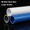 2Pcs PVC Pipe Fittings OD 20/25/32mm Tube Lenght 48-50cm DIY Fish Tank Garden Irrigation Plastic Drainage Plumbing Accessories