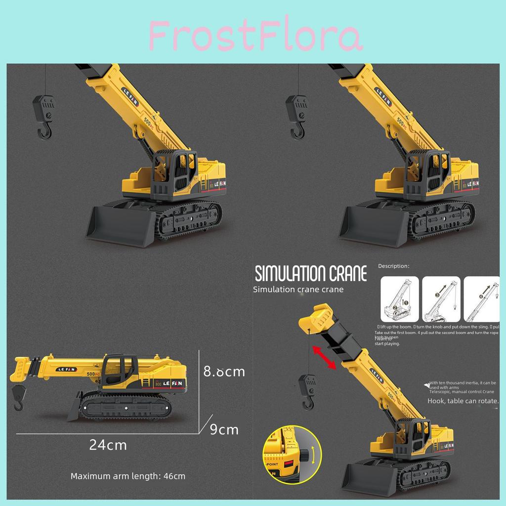 Engineering Simulation Inertia Vehicle Toy Crane Model Childrens Gift Holiday