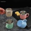 Stainless Steel Wheat Straw Element Cup Portable Double Wall Heat-insulating Coffee Tumbler Household Anti-scalding Drinking Mug