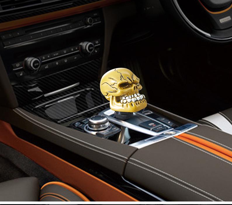 Universal Big Tooth Skull Resin Gear Shift Knob