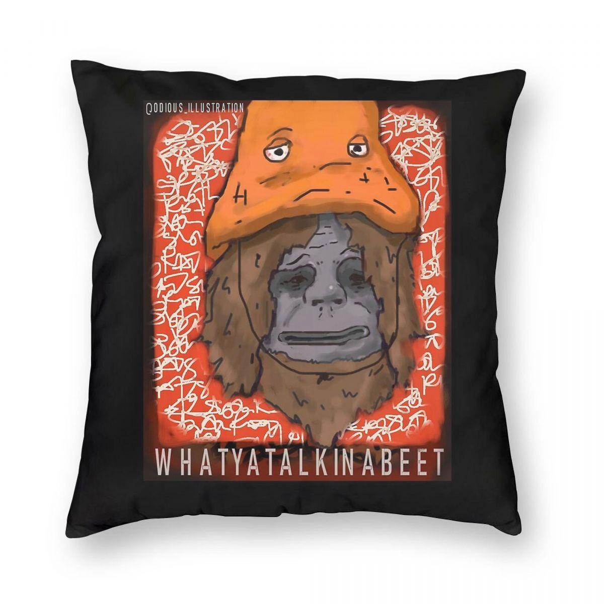 

Big Lez Show Sassy The Sasquatch Pillowcase Polyester Linen Velvet Printed Zip Decorative Pillow Case Bed Cushion Cover 30cmx30cm