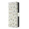Applicable to Samsung Z Fold7Lanyard phone case with floral and checkered pattern leather cover Fold6/5/4Flip cover case