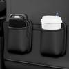Porte-gobelets arrière Sac de rangement pour porte-gobelets arrière en PU Résistant aux chocs Anti-déversement Rangement multifonctionnel pour véhicule pour parapluie téléphone