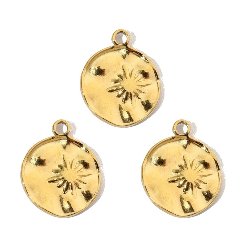 3pcs Sturdy Stainless Steel Heart Charm Necklace Set Decoration for Craft Enthusiasts and Fashion Designers Wear
