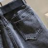 Women's High-Waisted Rolled-Up Denim Shorts - Summer 2022 Collection