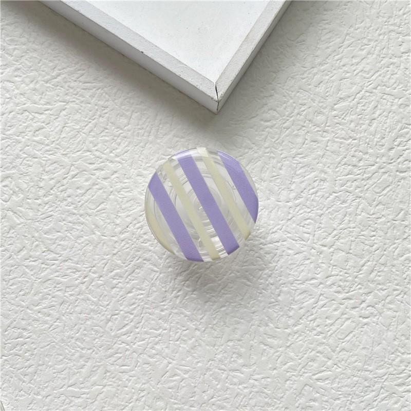 

Transparent Crystal Dropper Adhesive Checkerboard Stripe Mobile Airbag Bracket Creative Lazy Desktop Retractable Folding Buckle