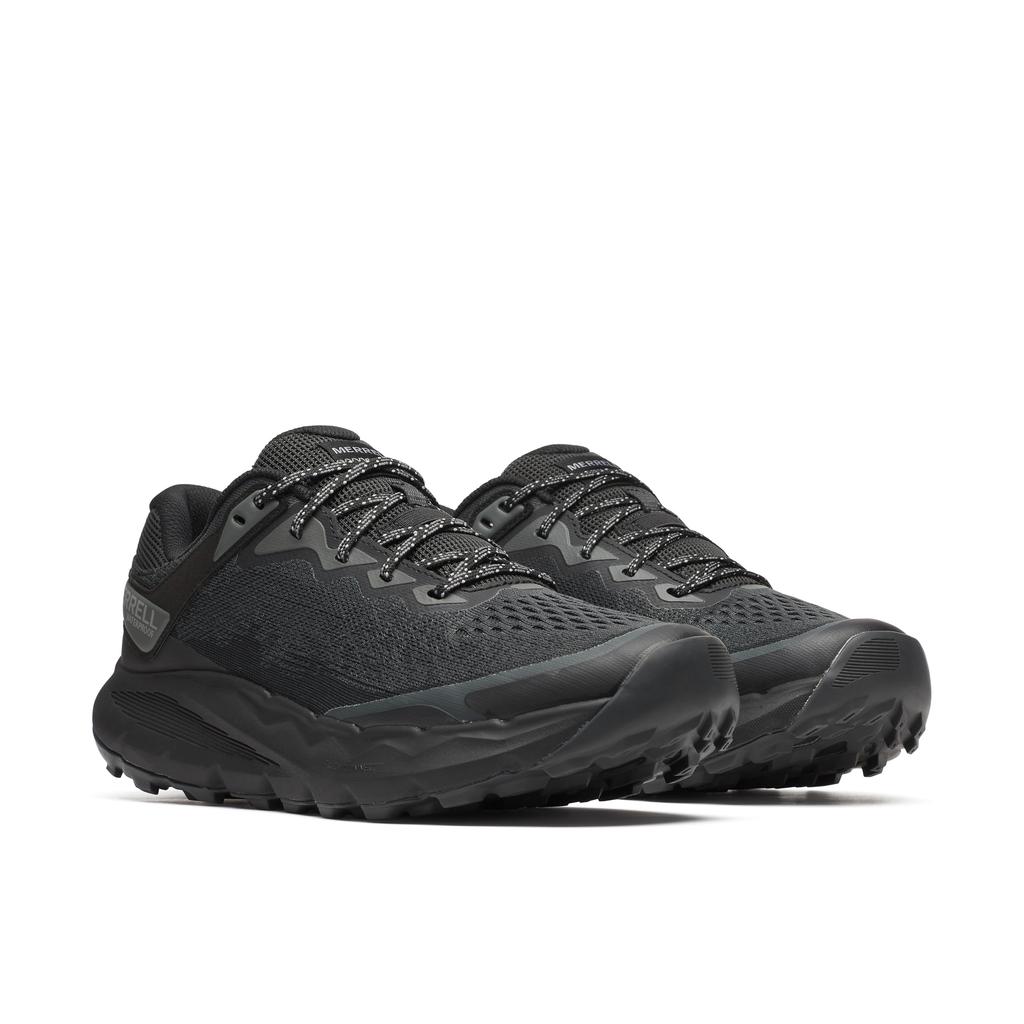 Merrell NOVA 4 Waterproof Trail Running Shoes for Men, Black, 27.5 Cm, 2E Width, Breathable Mesh and Durable TPU Upper, Outdoor Hiking Sneakers