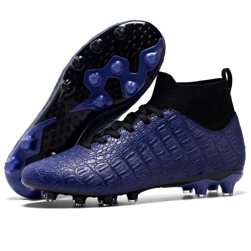 Foreign trade spot football shoes high-top students spikes youth professional game training football shoes