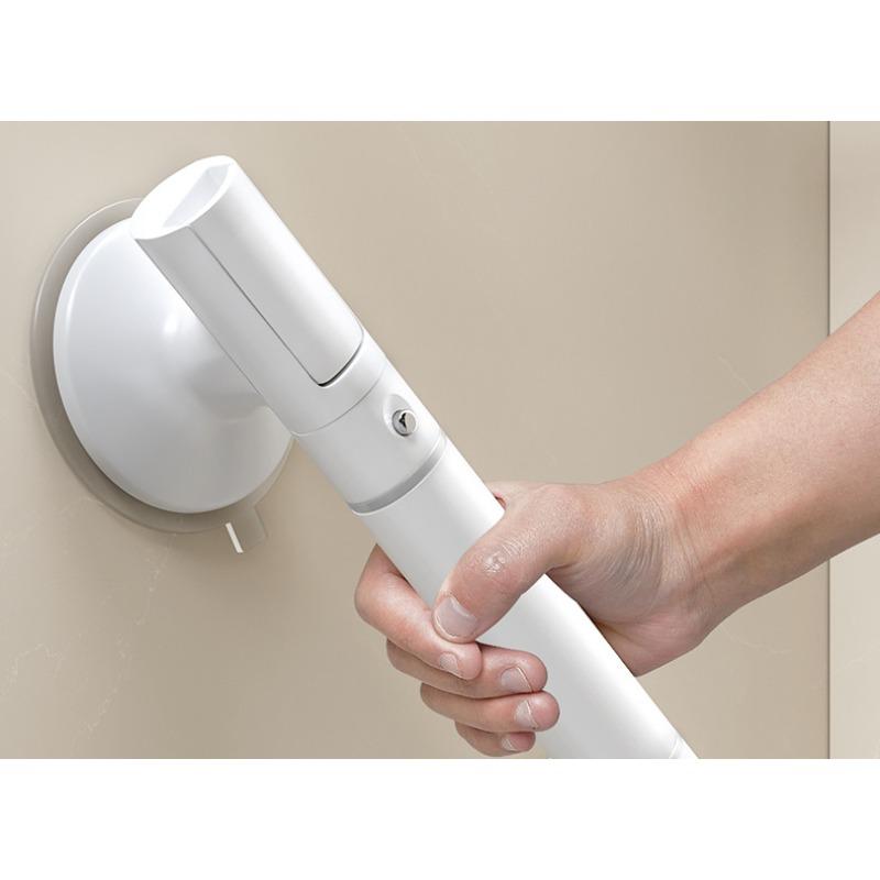 Drill‑Free Suction Bathroom Grab Bar Anti‑Slip Safety Handle for Elderly Toilet Shower Aid