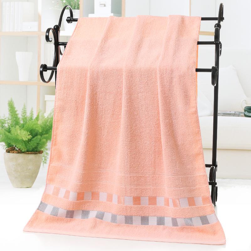 Ribbon Grid Large Cotton Bath Towel for Home