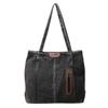 Solid Color Zipper Cowboy Bag  Casual Simple Tote  High Quality  Soft Large Capacity  Western Style