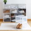 Hachibanya Shoe Box Sneaker Box Sneaker Storage Box Storage Case Shoe Case Shoe Box Shelf Storage Case Transparent Clear of 6 (Set White)