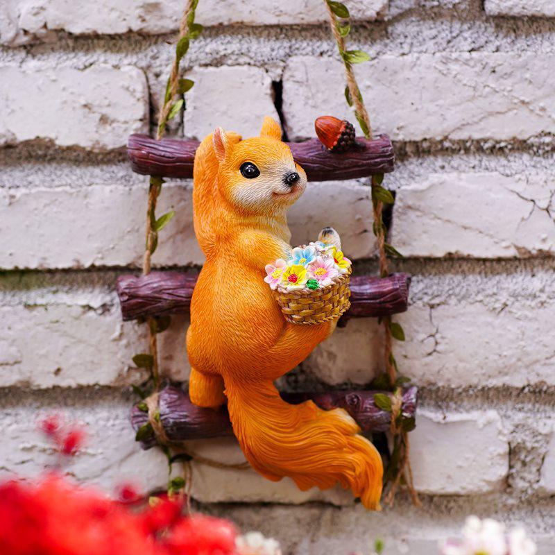 Little Rabbit Climbing Vine Hanging Ornament - Small Animal Figurine for Home, Courtyard, or Tree Pot Decor