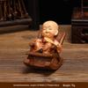 Zen Monk Resin Ornaments: Creative Chinese Home Decor for Porch or Bookcase Housewarming Gifts